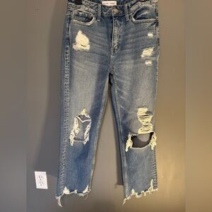 Flying Monkey Distressed Blue Jeans